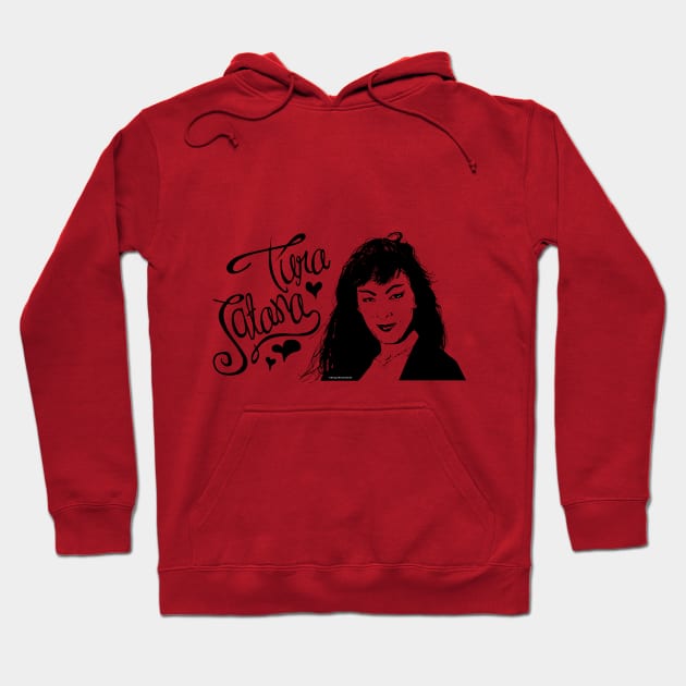 I Love Tura w/black hearts Hoodie by Tura Satana Inc